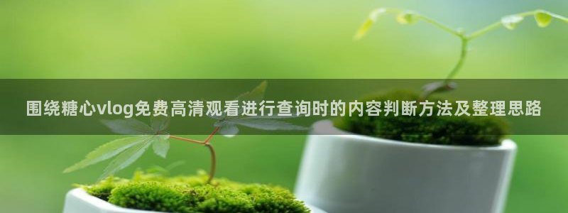 糖心官方官网网址:围绕糖心vlog免费高清观看进行查询时的内容判断方法及整理思路